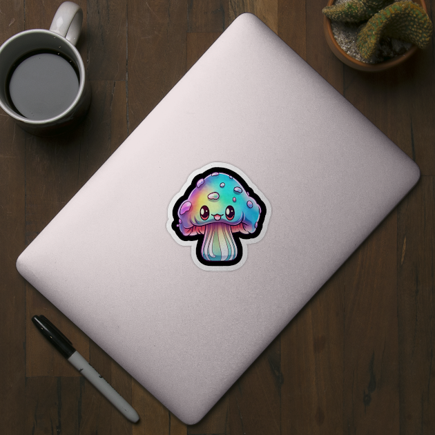 Cute Psychedelic Mushroom by HMMR-design